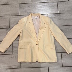 Topshop Cream Women's Blazer